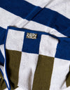 The Stretch Towel™ - Offset Stripe - Studio Navy, Moss Green, Workshop White