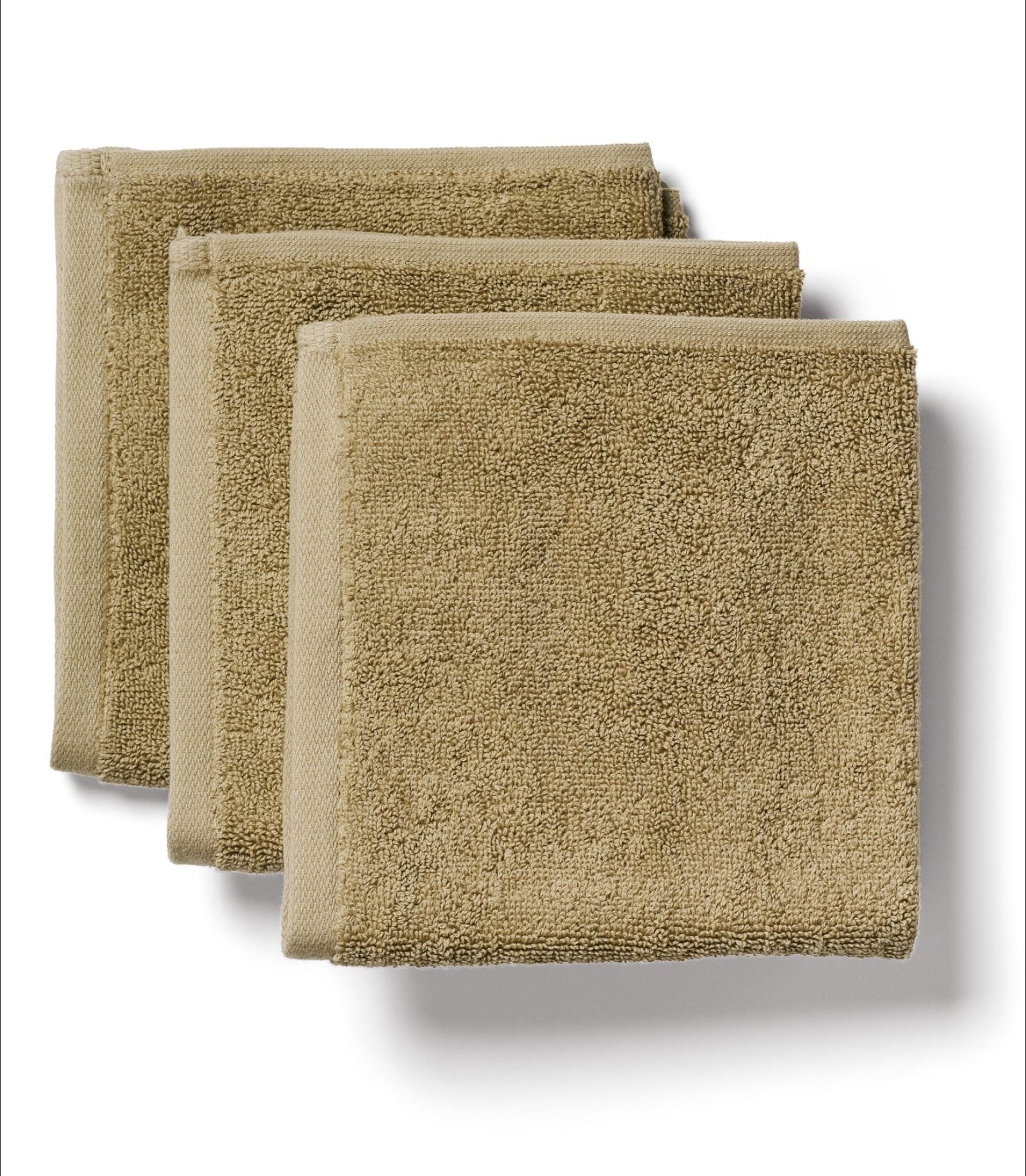 Classic - Everyday Khaki Face Towel 3 Pack
