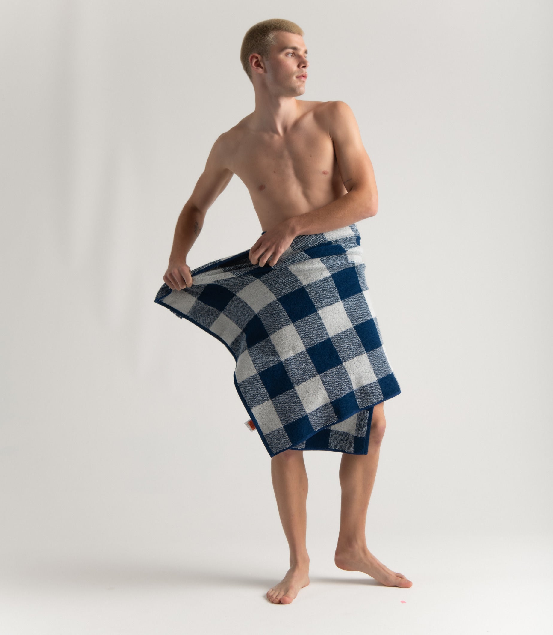 Gingham - Workshop White, Studio Navy