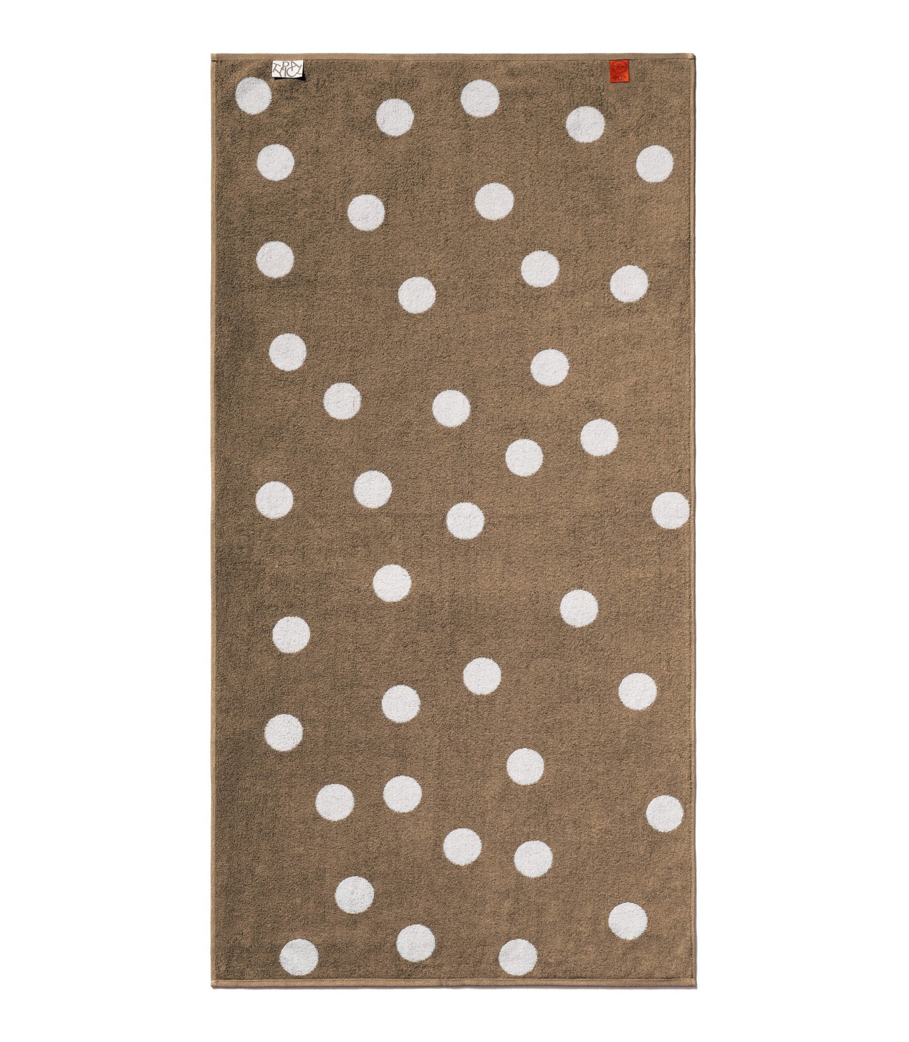 Scattered Polka Dot - Everyday Khaki, Workshop White