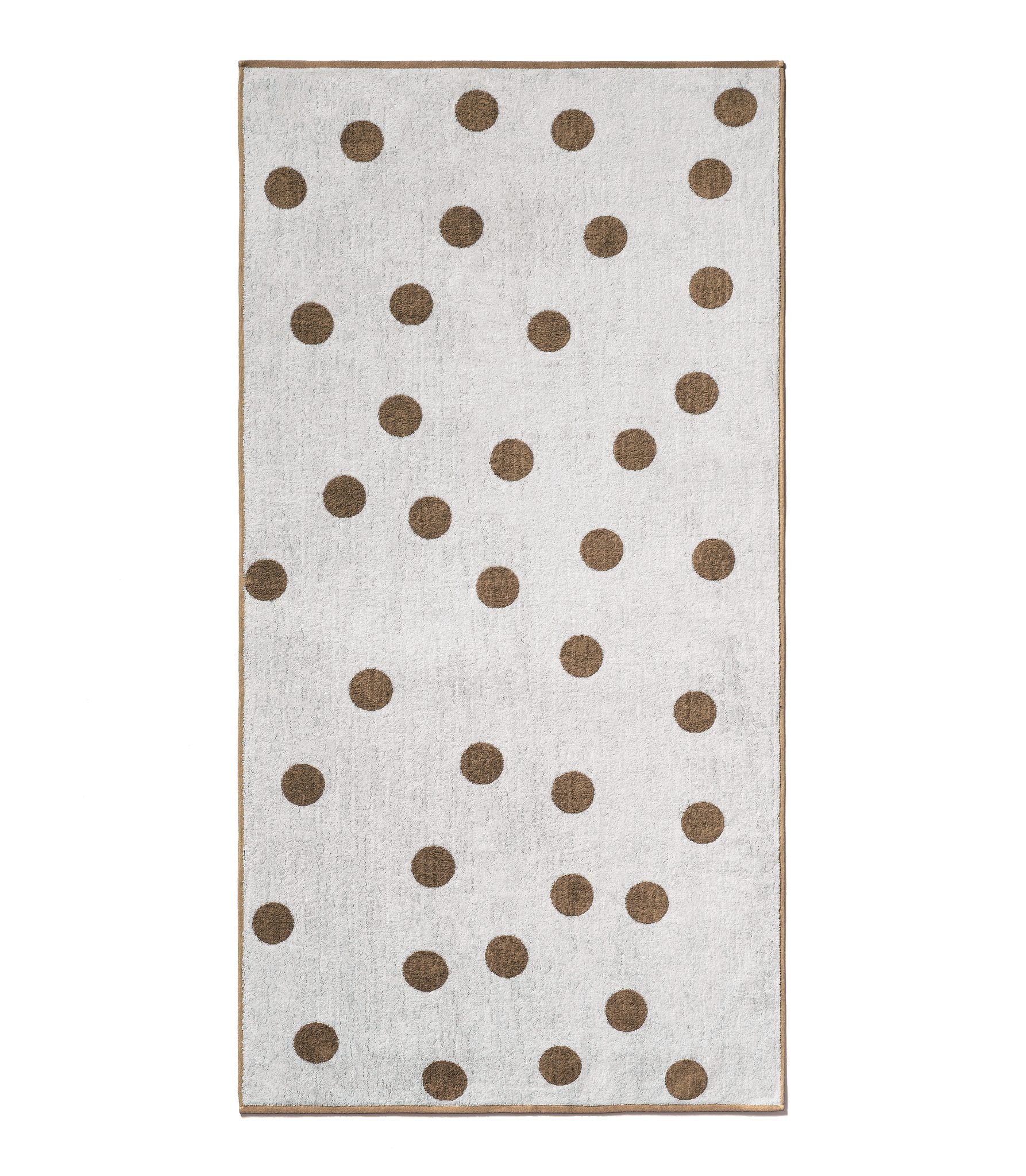 Scattered Polka Dot - Everyday Khaki, Workshop White