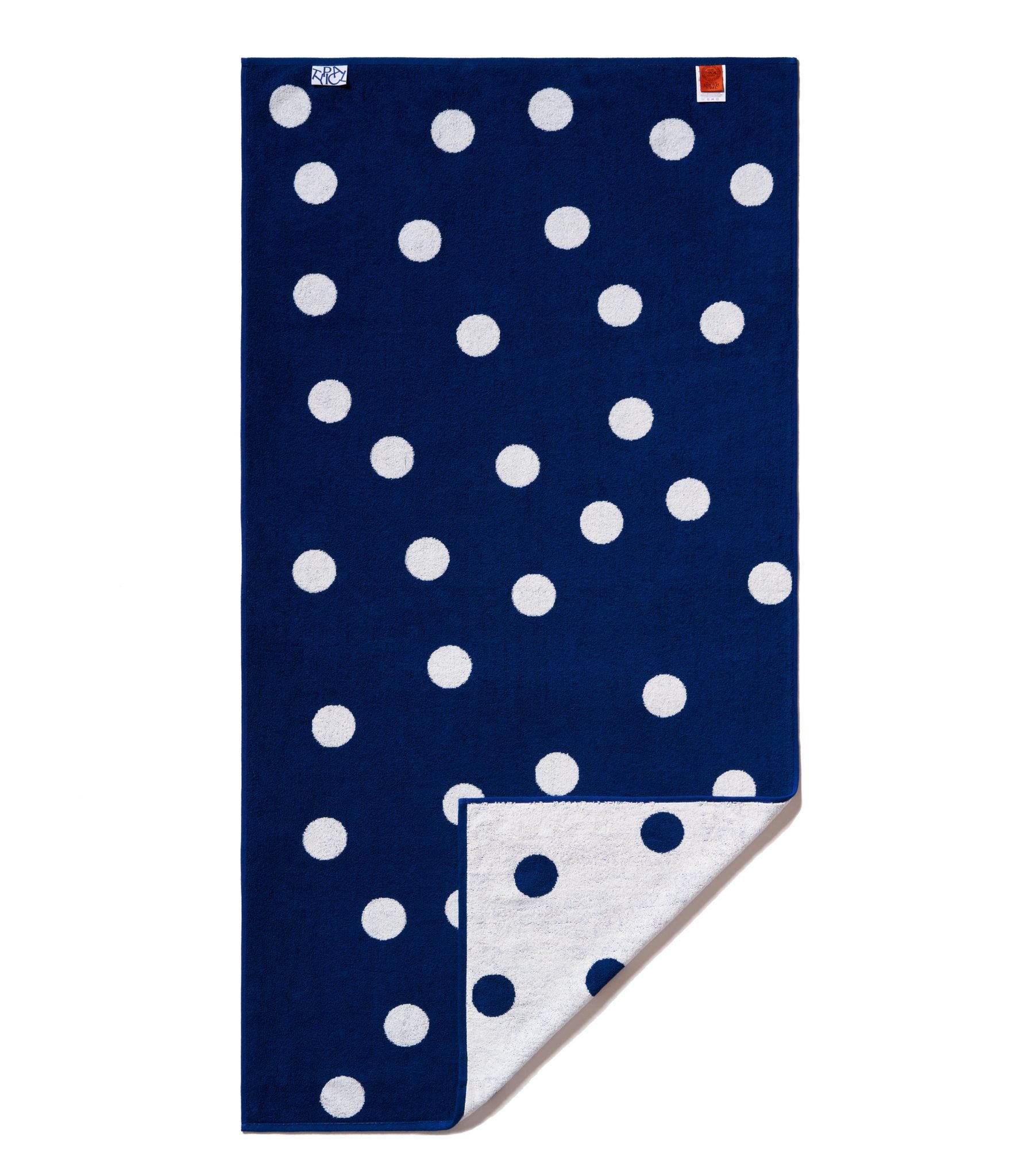 Scattered Polka Dot - Workshop White, Studio Navy
