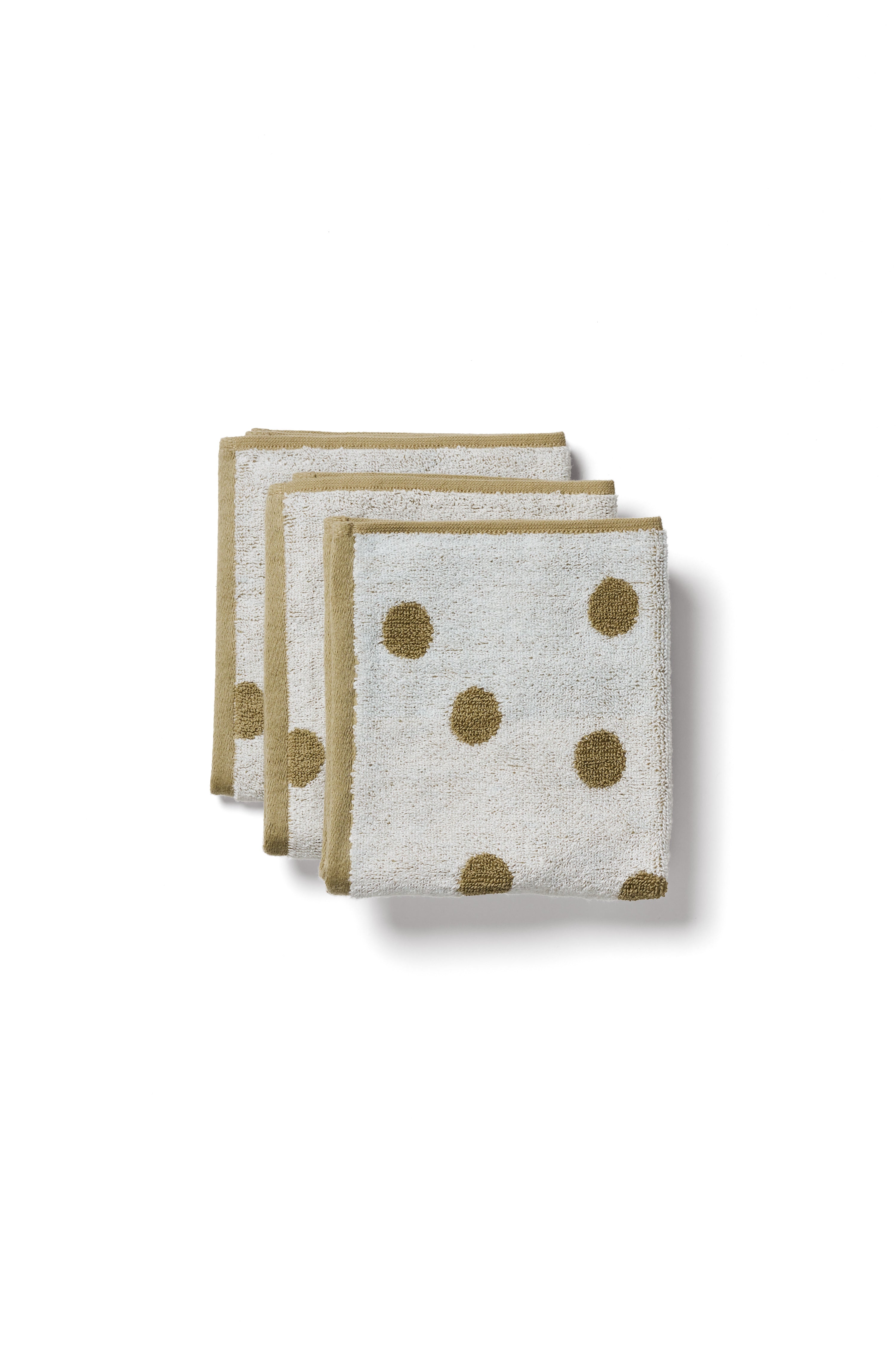 Scattered Polka Dot - Everyday Khaki, Workshop White