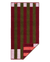Offset Stripe - Petal Pink, Cabernet Burgundy, Moss Green