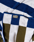 Offset Stripe - Studio Navy, Moss Green, Workshop White