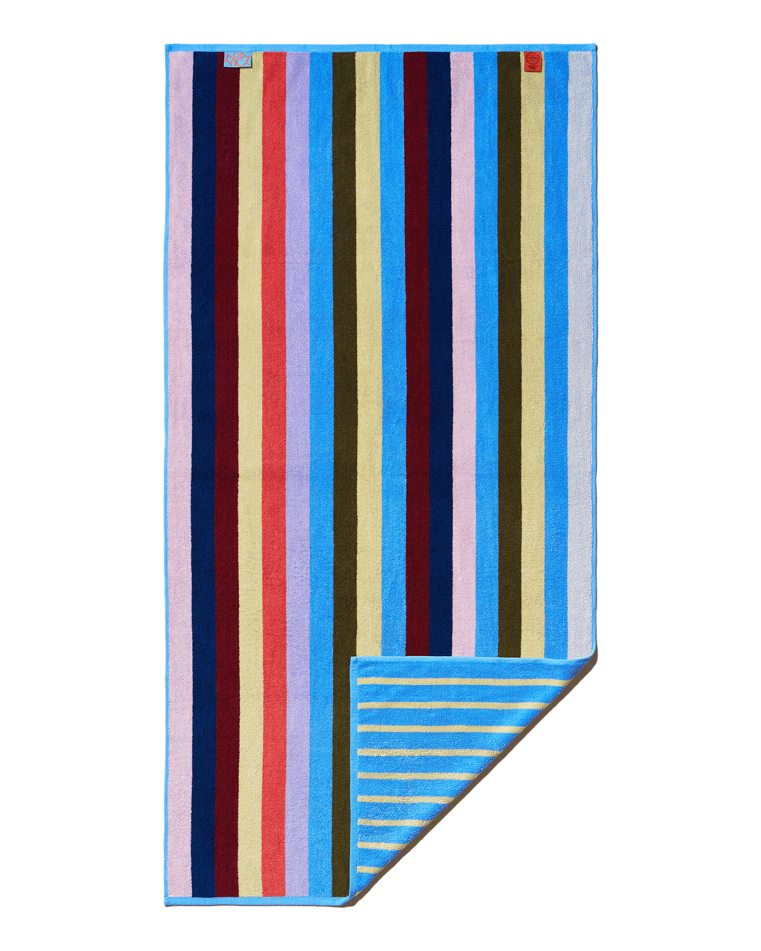 Stripe With B Side - Multi-color - Hand Towel (2 Pack)